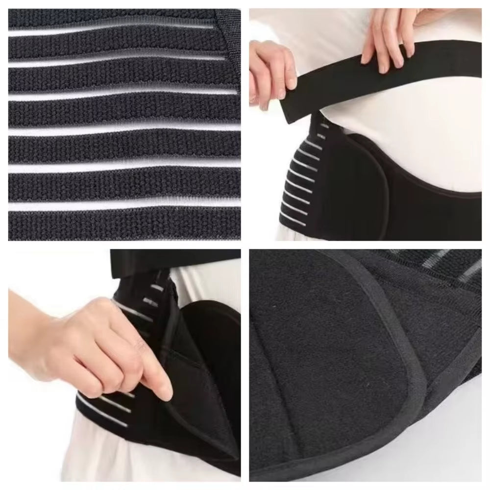 Adjustable Pregnant Women Belts Breathable Elastic Maternity Belly Band Soft Detachable Abdominal Support Brace