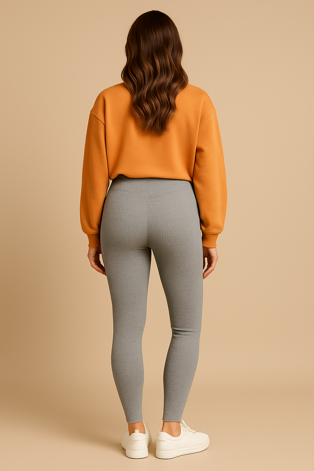 Adjustable High-Waist Maternity Leggings — Soft Cotton, Lightweight & Body-Hugging Fit