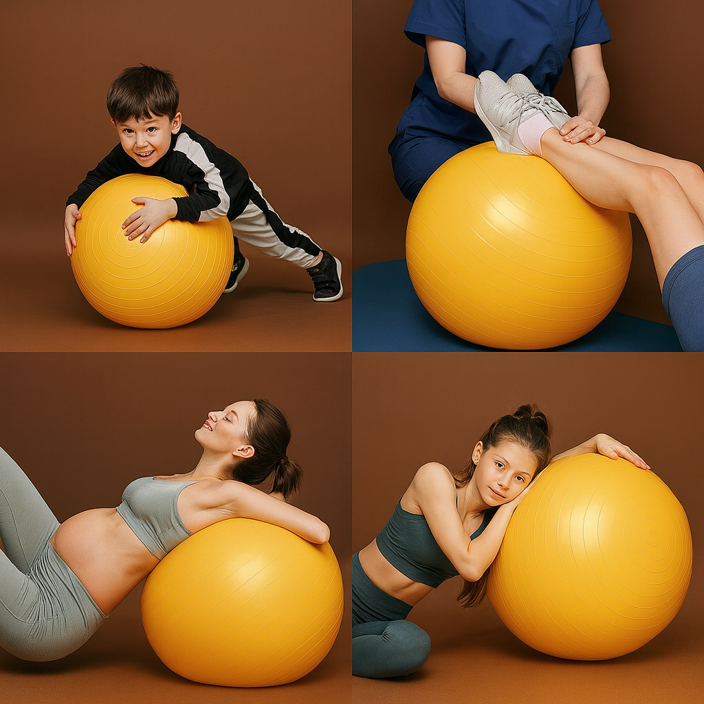 Professional Anti-Burst Pregnancy Yoga Ball — Thickened Stability for Midwifery, Postpartum Recovery & Fitness