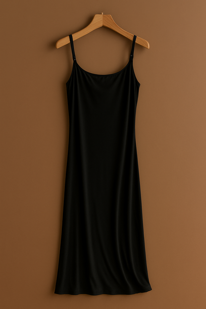 Maternity Nursing Tank Dress — Built-In Bra, Sleeveless Comfort for Pregnancy & Breastfeeding