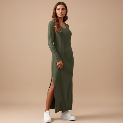 SideLine Knit Maternity Dress
