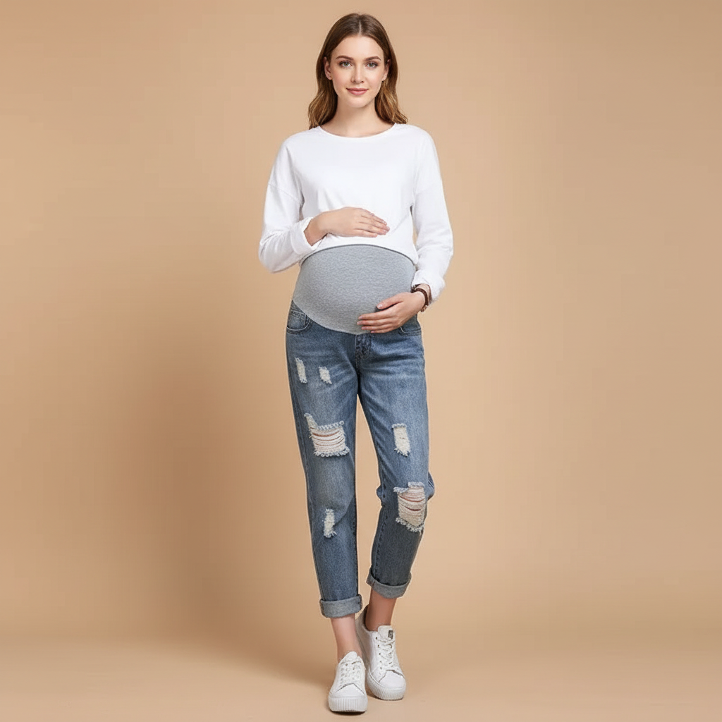 Ripped Maternity Jeans