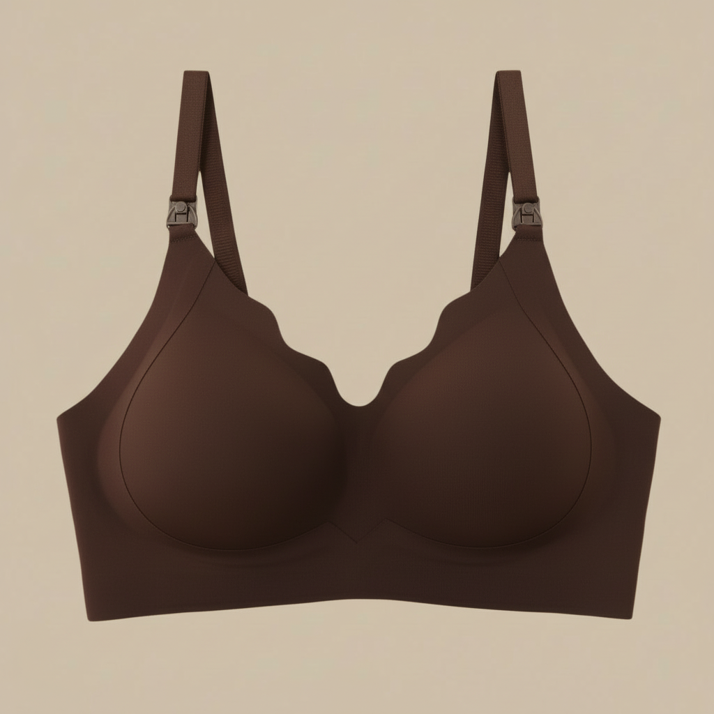 Seamless V-Neck Nursing Bra