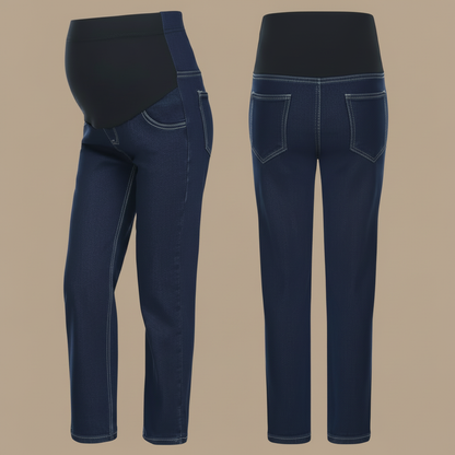High-Waist Support Maternity Jeans