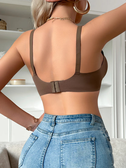 Seamless V-Neck Nursing Bra