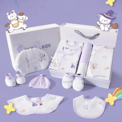 GentleBloom™ Newborn Baby Girl Set — 21/25 Pieces of 100% Cotton Comfort (Spring & Autumn)